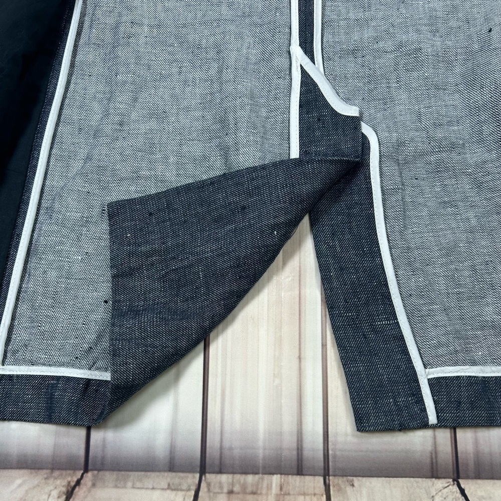 Banana Republic Navy Slub Texture Linen Blazer. Lightweight.Size 6. Quiet Luxury - Picture 11 of 11